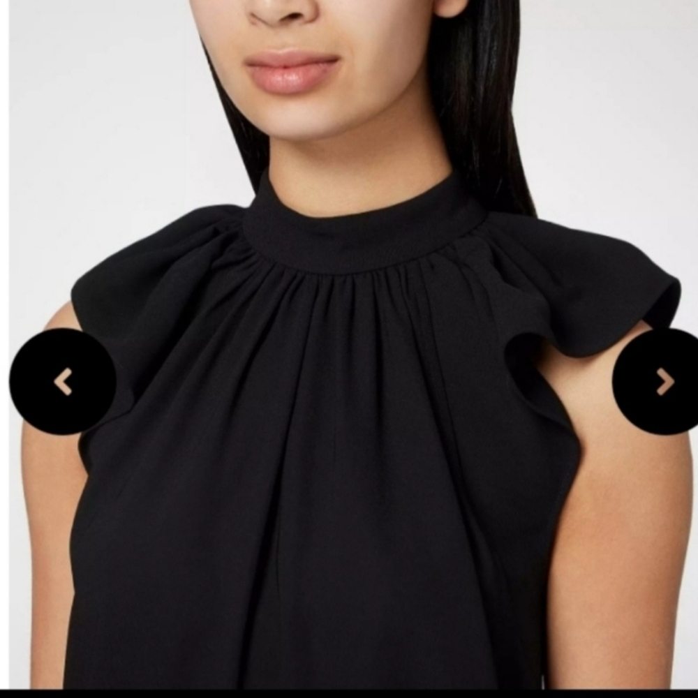 Elegant Black Sleeveless Dress - Picture 2 of 7